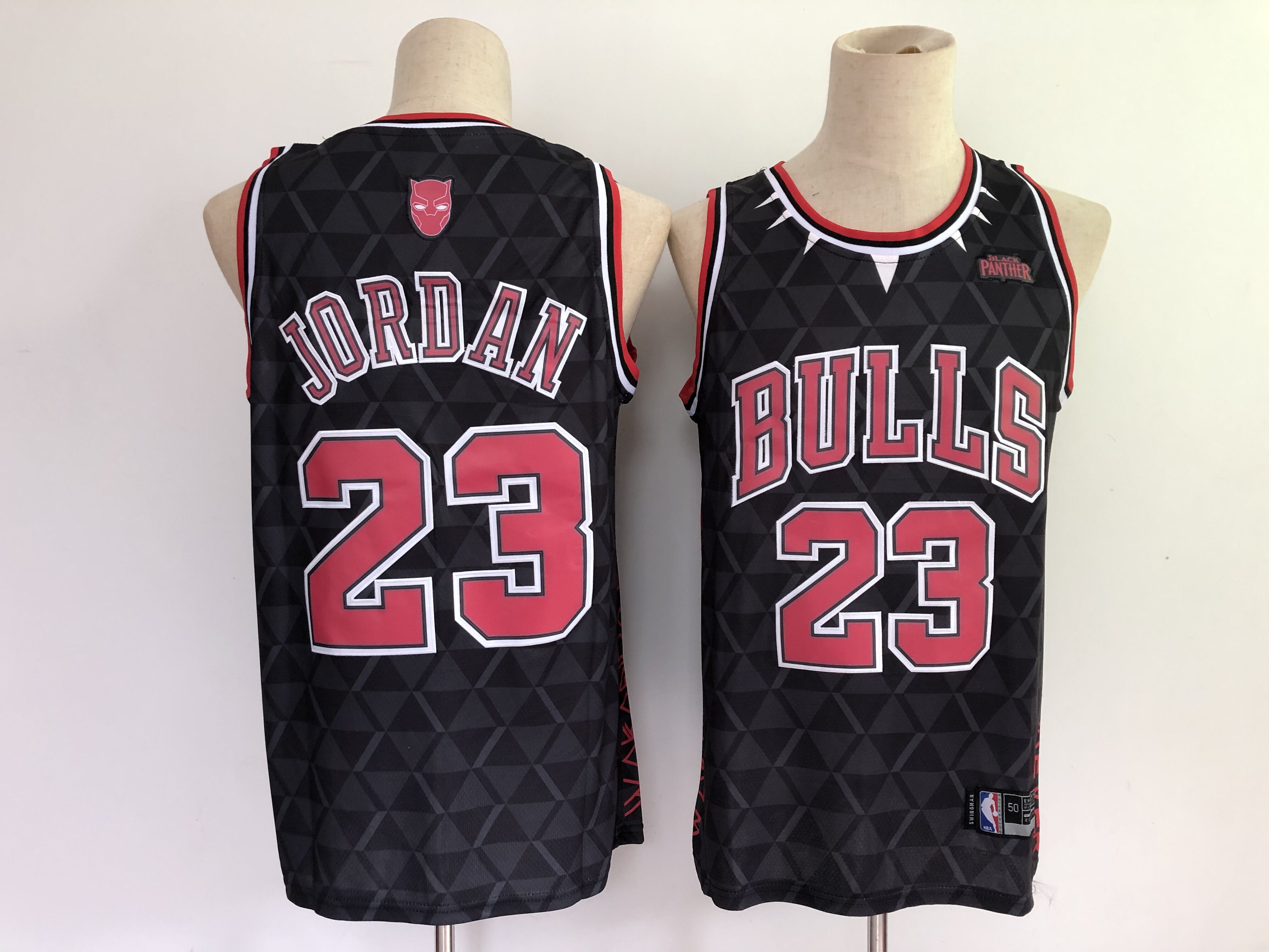 2021 Men CHICAGO BULLS #23 Jordan X BLACK PANTHER LIMTTED EDITION NBA jerseys